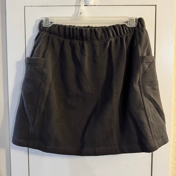 Essentials Fear of God Fleece Mini Skirt Black Pockets Size Small - Picture 2 of 6